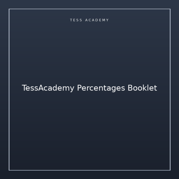 TessAcademy Percentages Booklet