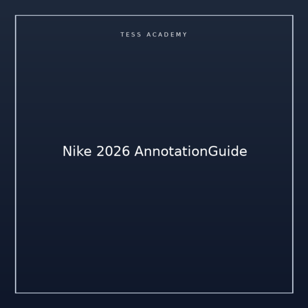 Nike 2026 AnnotationGuide