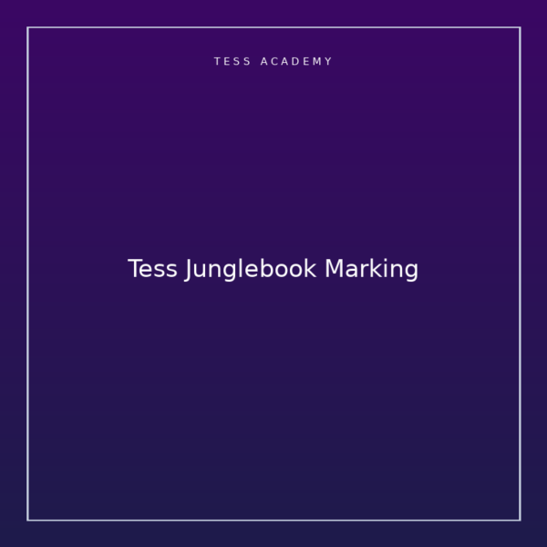 Tess Junglebook Marking