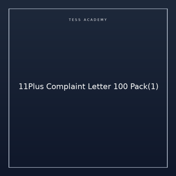 11Plus Complaint Letter 100 Pack(1)