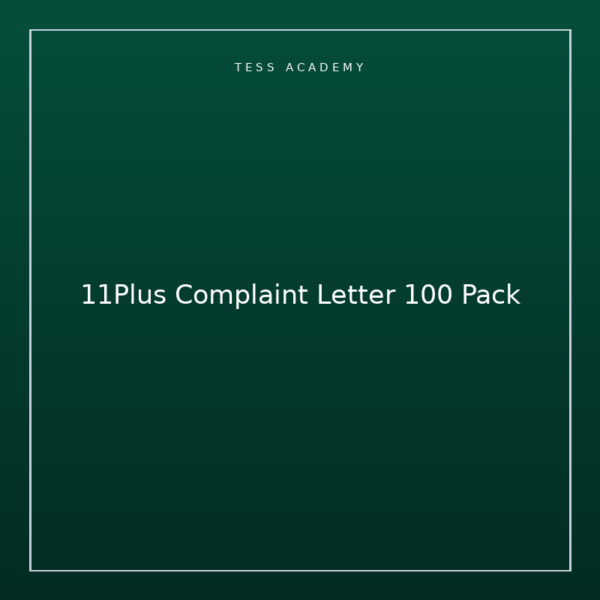 11Plus Complaint Letter 100 Pack