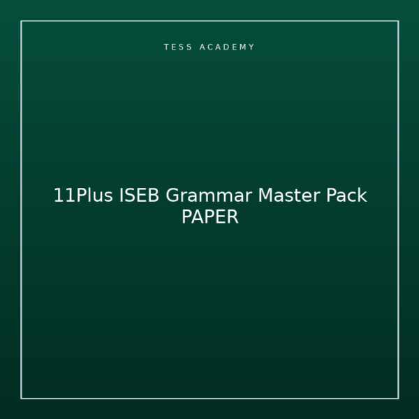 11Plus ISEB Grammar Master Pack PAPER