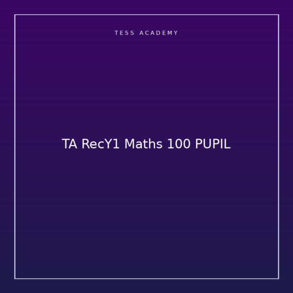 TA RecY1 Maths 100 PUPIL