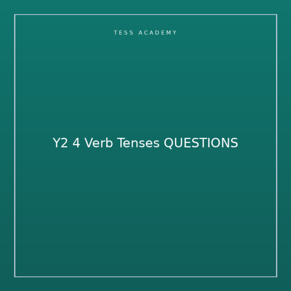 Y2 4 Verb Tenses QUESTIONS