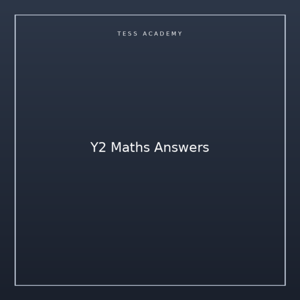 Y2 Maths Answers