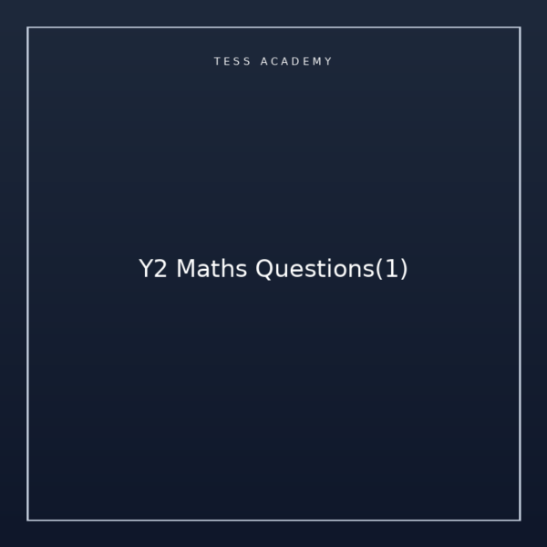 Y2 Maths Questions(1)