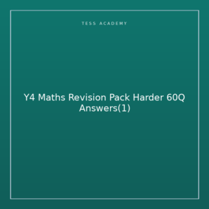 Y4 Maths Revision Pack Harder 60Q Answers(1)