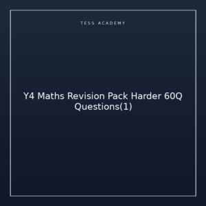 Y4 Maths Revision Pack Harder 60Q Questions(1)
