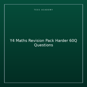 Y4 Maths Revision Pack Harder 60Q Questions